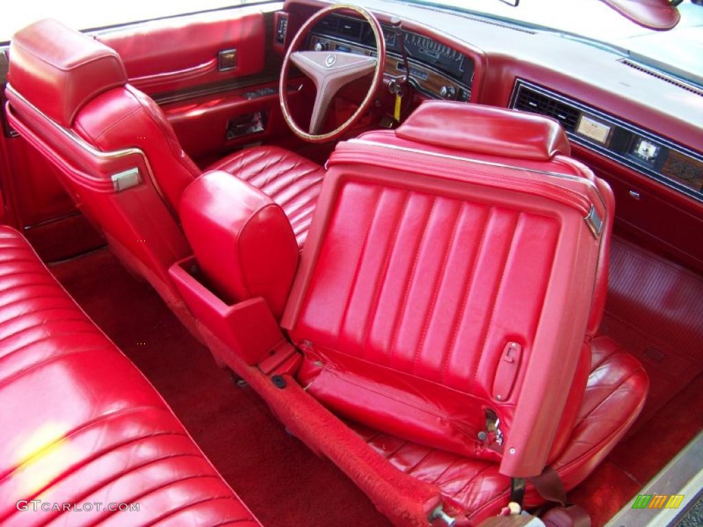 Red Interior 1973 Cadillac Eldorado Indianapolis 500 Official Pace Car Replica Convertible Photo #32410679