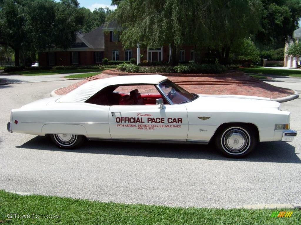 Cotillion White 1973 Cadillac Eldorado Indianapolis 500 Official Pace Car Replica Convertible Exterior Photo #32410779