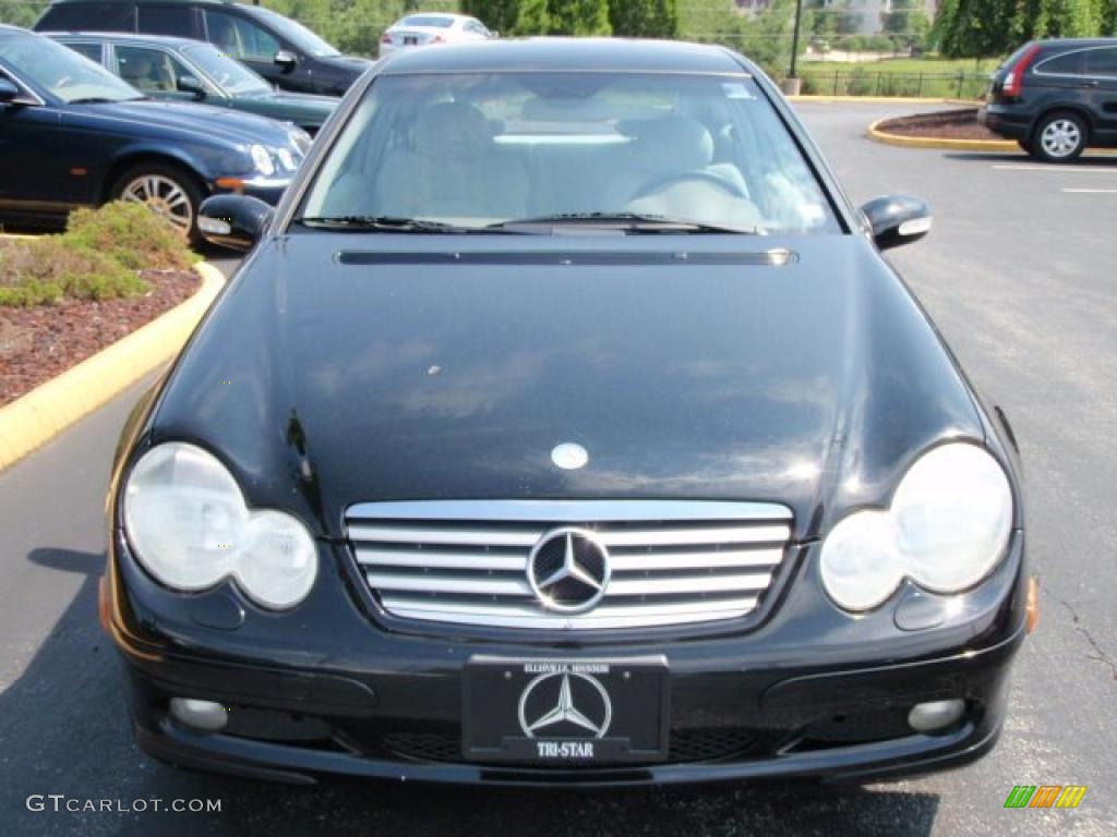 2002 C 230 Kompressor Coupe - Black / Ash photo #2