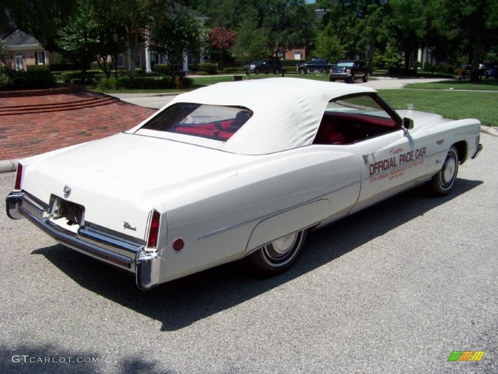 Cotillion White 1973 Cadillac Eldorado Indianapolis 500 Official Pace Car Replica Convertible Exterior Photo #32410791