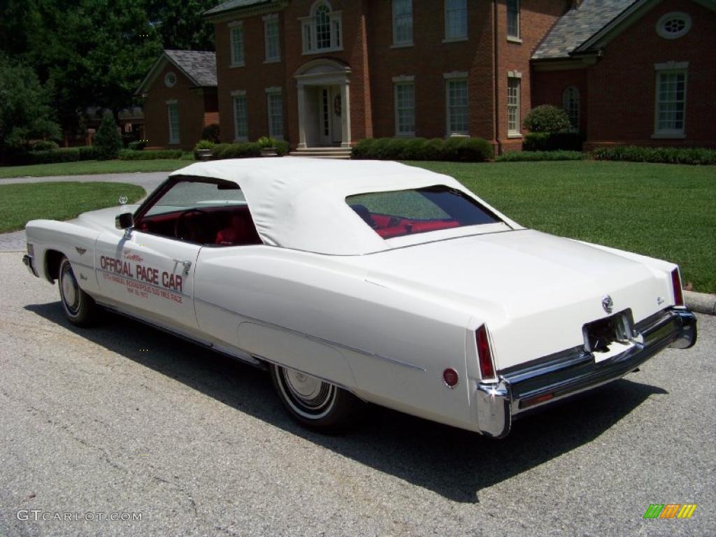 1973 Eldorado Indianapolis 500 Official Pace Car Replica Convertible - Cotillion White / Red photo #63