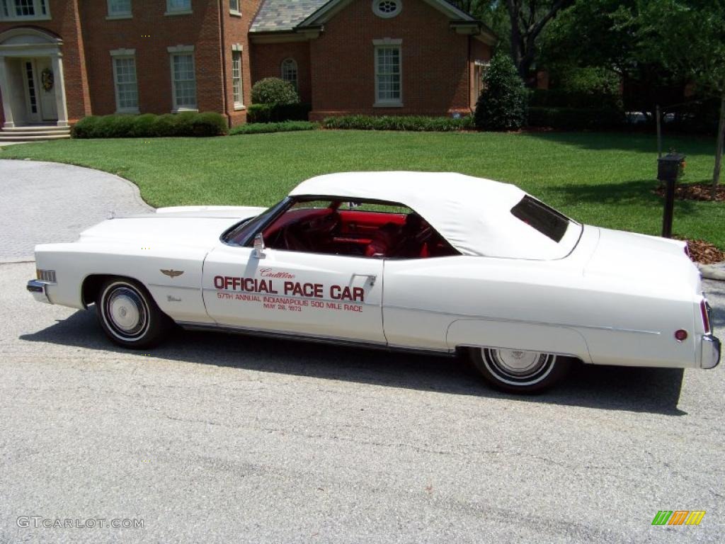 1973 Eldorado Indianapolis 500 Official Pace Car Replica Convertible - Cotillion White / Red photo #64