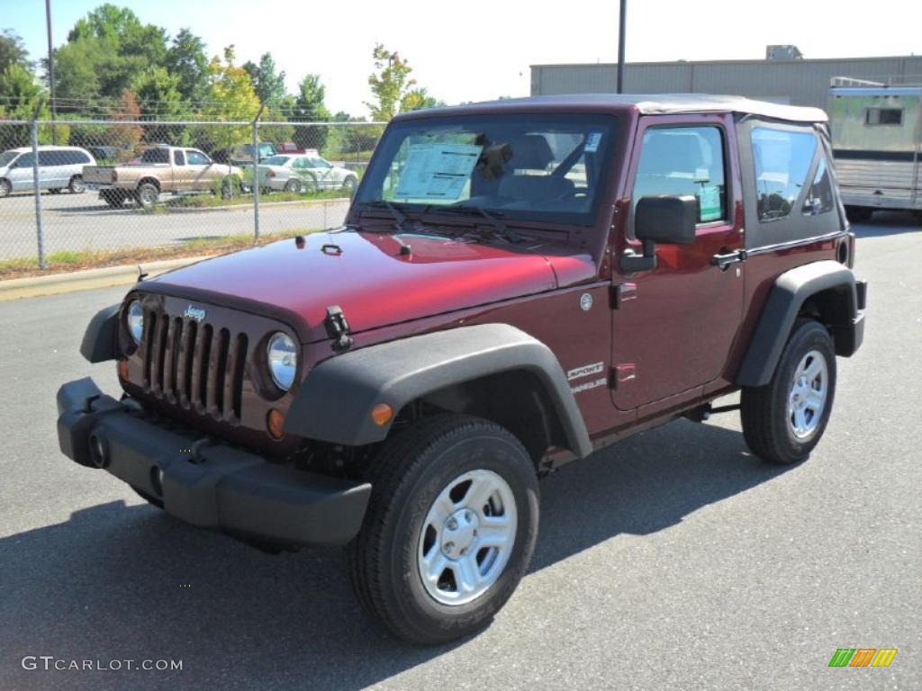 2010 Wrangler Sport 4x4 - Red Rock Crystal Pearl / Dark Slate Gray/Medium Slate Gray photo #1