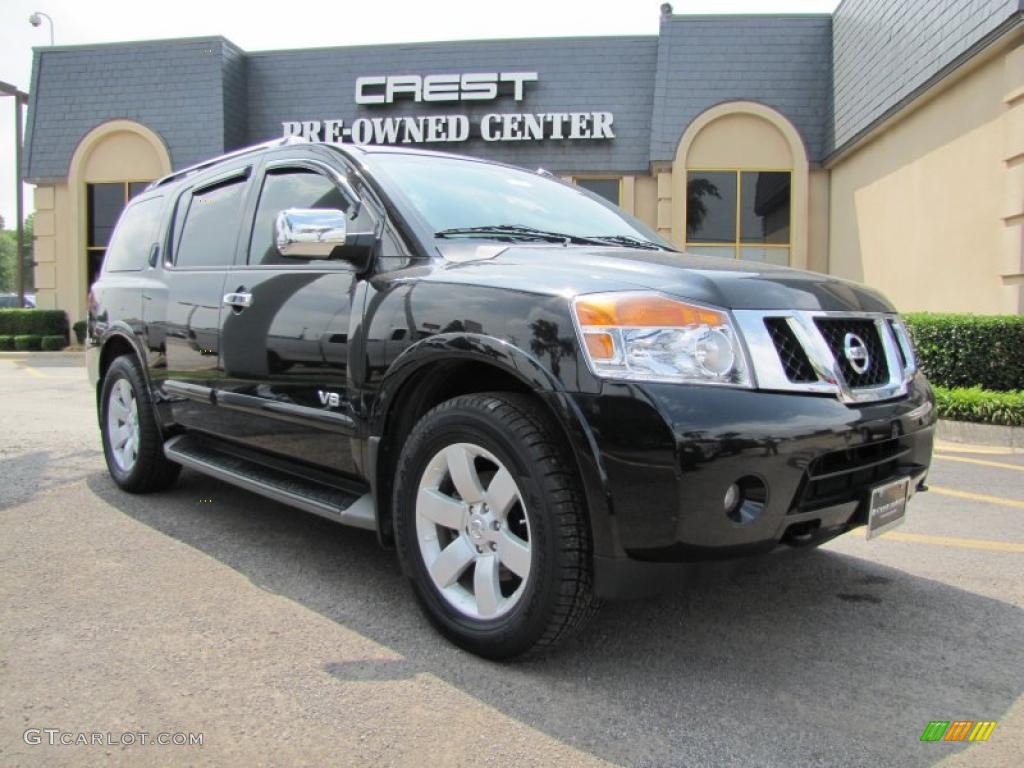 2008 Armada LE 4x4 - Galaxy Black / Charcoal photo #1