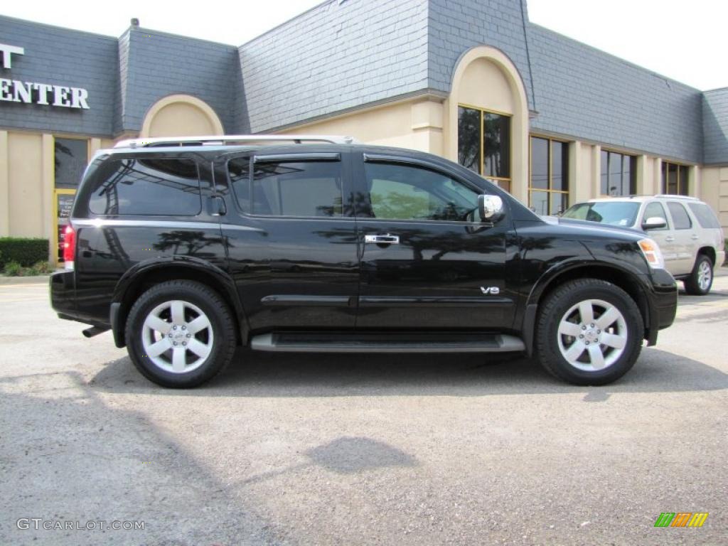 2008 Armada LE 4x4 - Galaxy Black / Charcoal photo #7