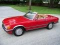 1985 Signal Red Mercedes-Benz SL Class 380 SL Roadster  photo #12