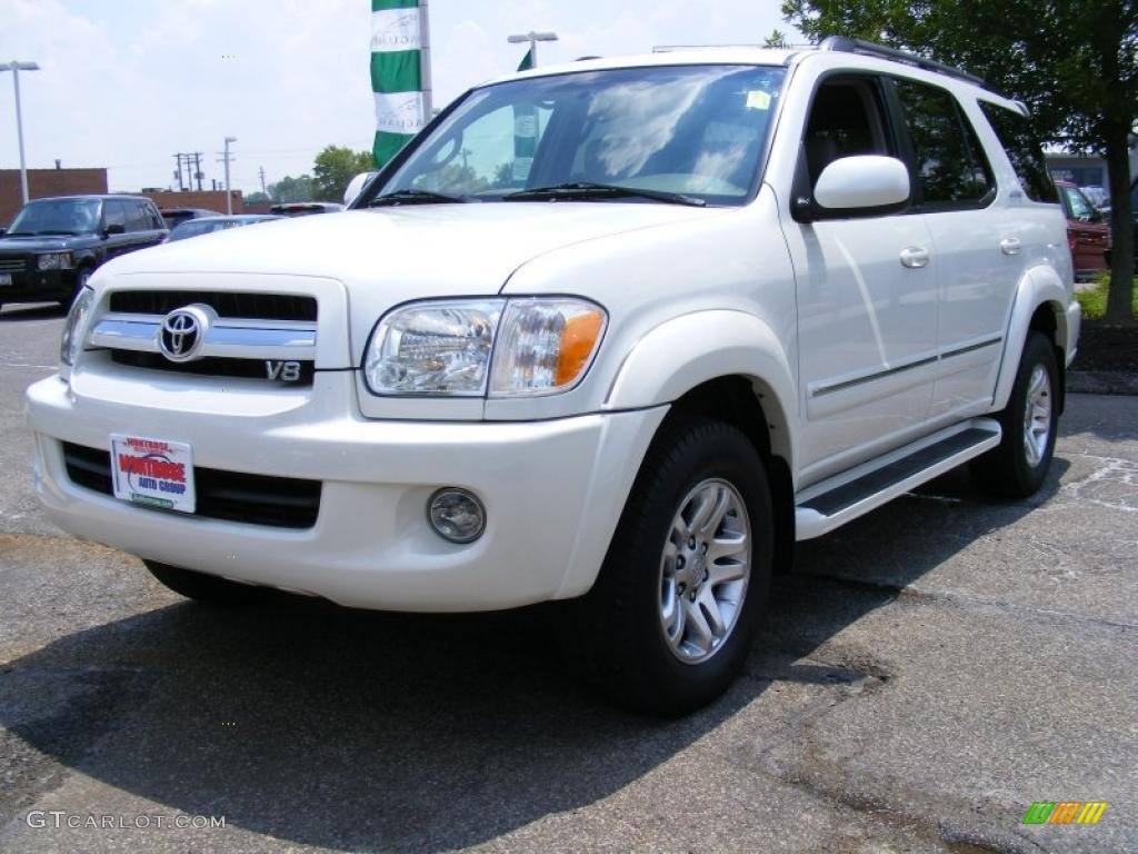 2006 Sequoia Limited 4WD - Natural White / Taupe photo #1