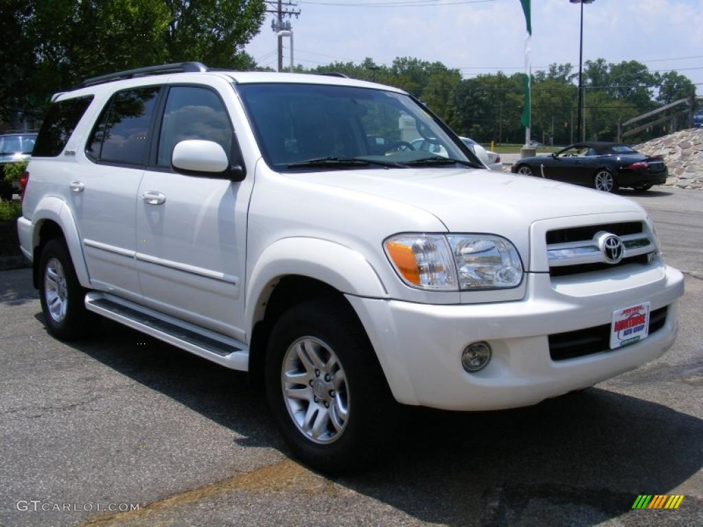 2006 Sequoia Limited 4WD - Natural White / Taupe photo #7