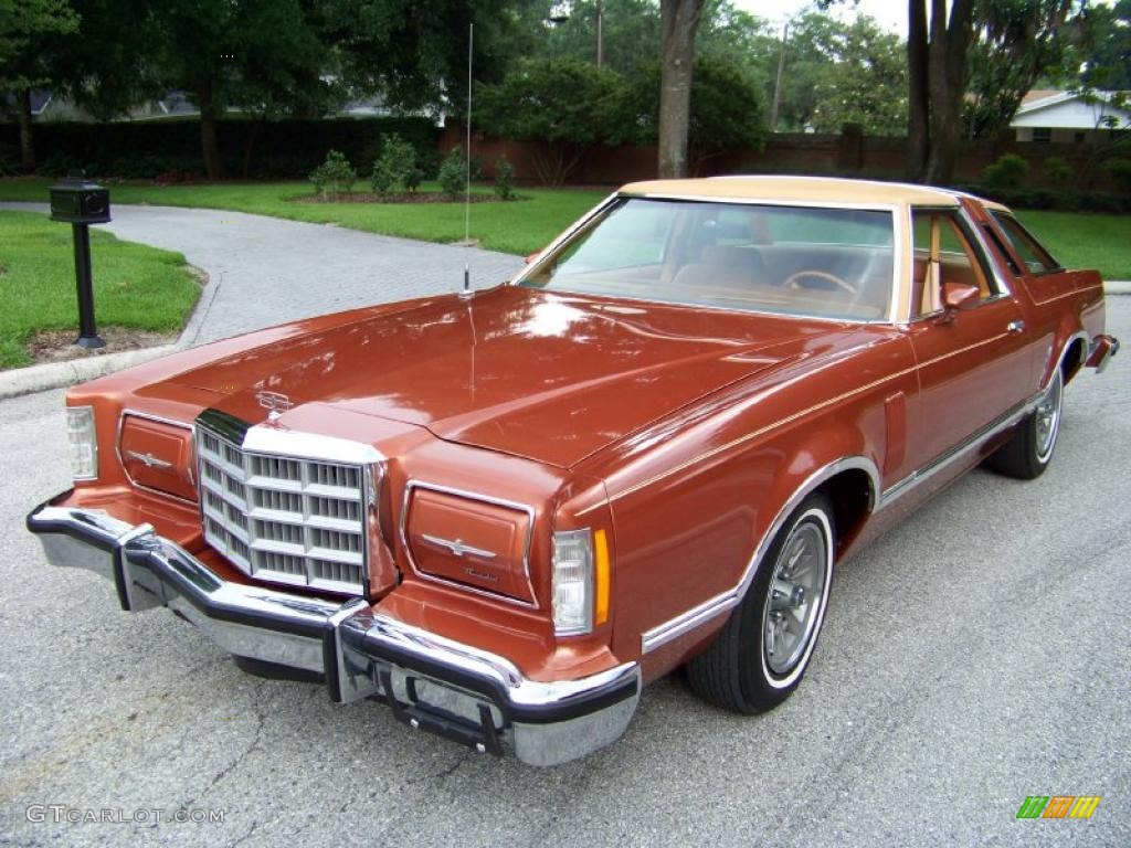 Dark Orange Ford Thunderbird