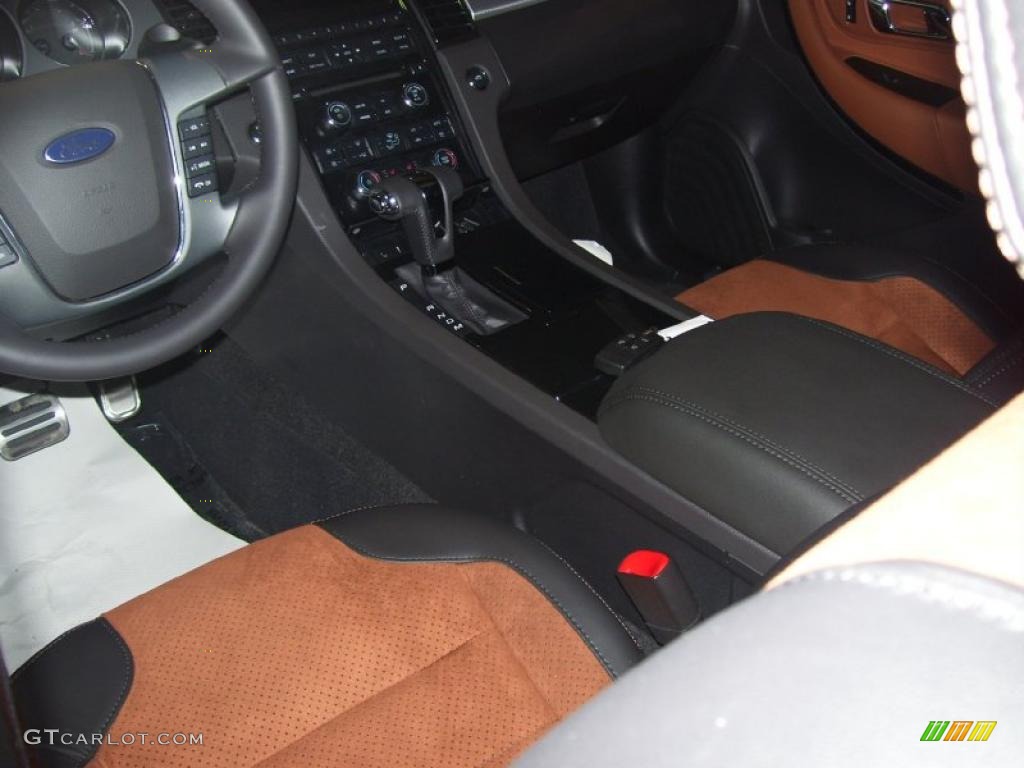 2010 Taurus SHO AWD - Cinnamon Red Metallic / Charcoal Black/Umber Brown photo #10