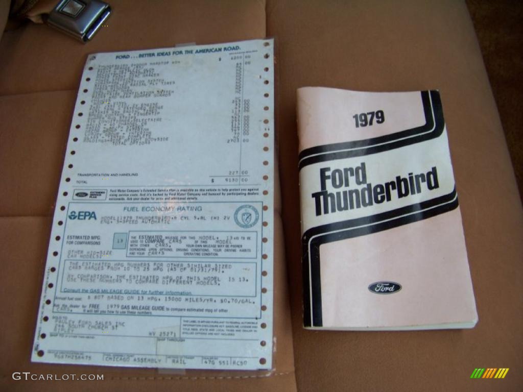 1979 Thunderbird 2 Door Coupe - Dark Orange / Tan photo #22