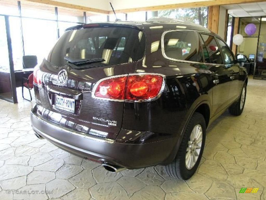 2009 Enclave CXL - Dark Crimson Metallic / Dark Titanium/Titanium photo #3