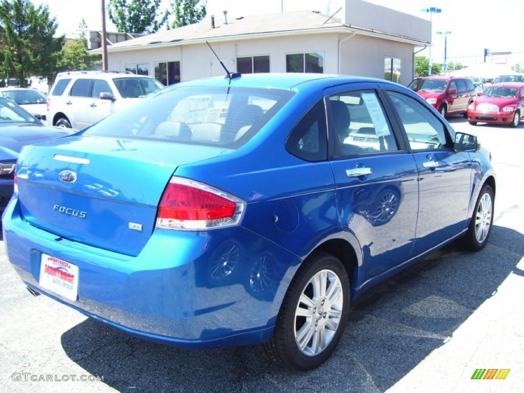 2010 Focus SEL Sedan - Blue Flame Metallic / Charcoal Black photo #4