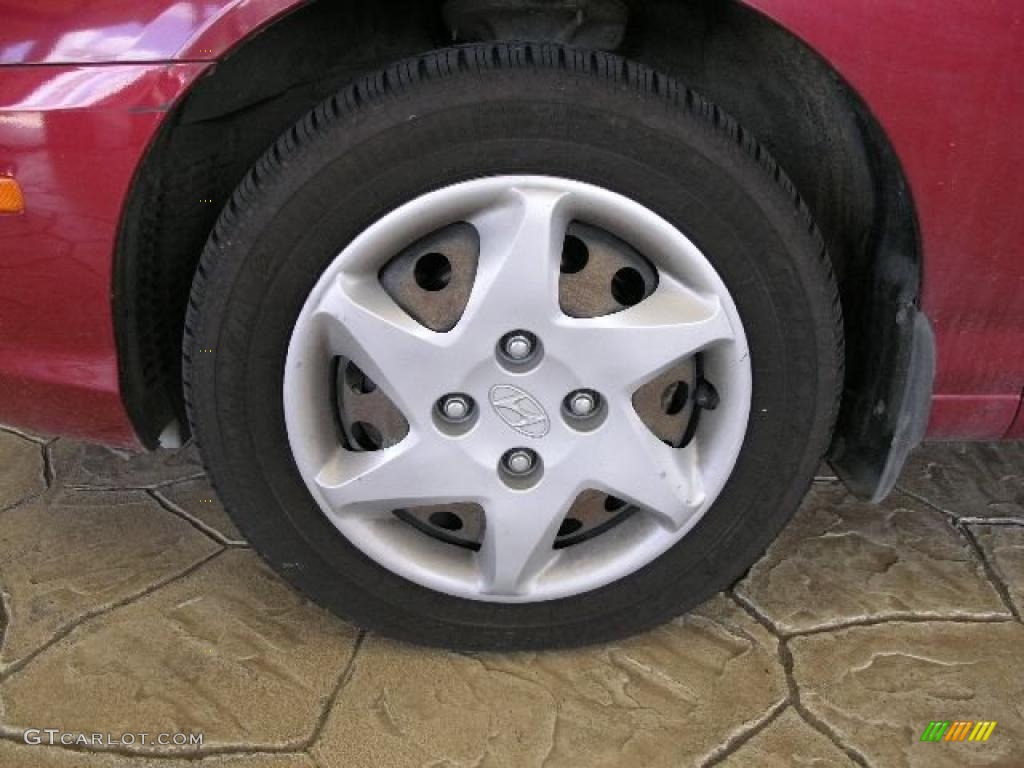 2006 Elantra GLS Sedan - Electric Red / Gray photo #4