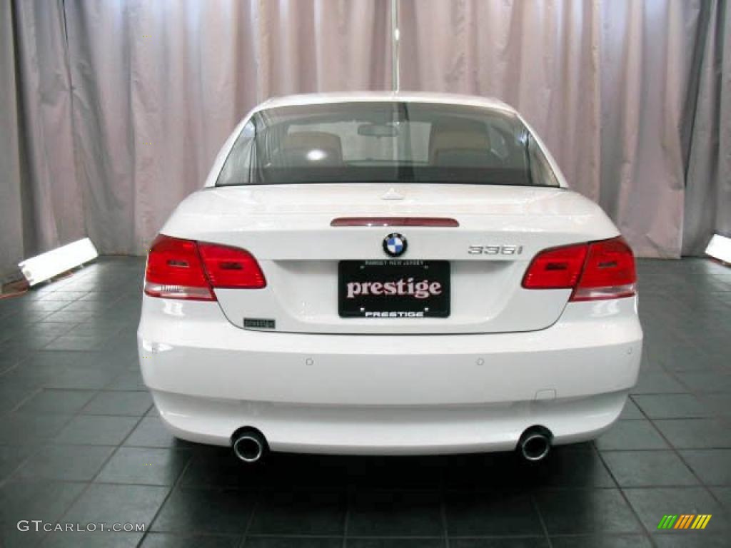 2008 3 Series 335i Convertible - Alpine White / Saddle Brown/Black photo #3