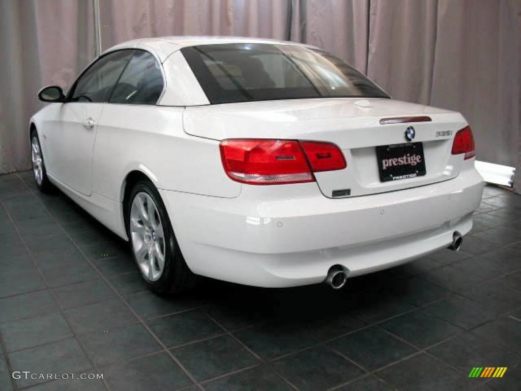2008 3 Series 335i Convertible - Alpine White / Saddle Brown/Black photo #4