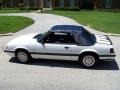 1985 Oxford White Ford Mustang GT Convertible  photo #49