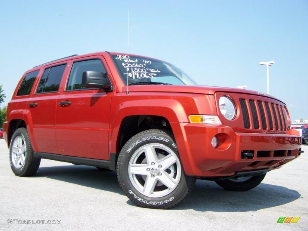 2010 Patriot Sport 4x4 - Sunburst Orange Pearl / Dark Slate Gray photo #1