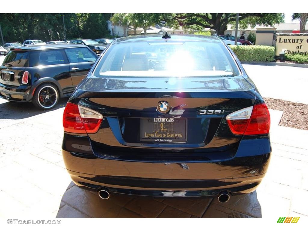 2007 3 Series 335i Sedan - Monaco Blue Metallic / Beige photo #4