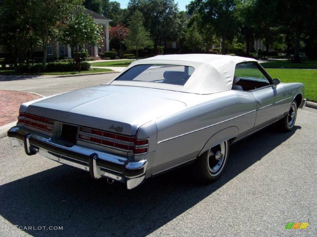 1975 Bonneville Grand Ville Brougham Convertible - Sterling Silver Poly / White photo #51