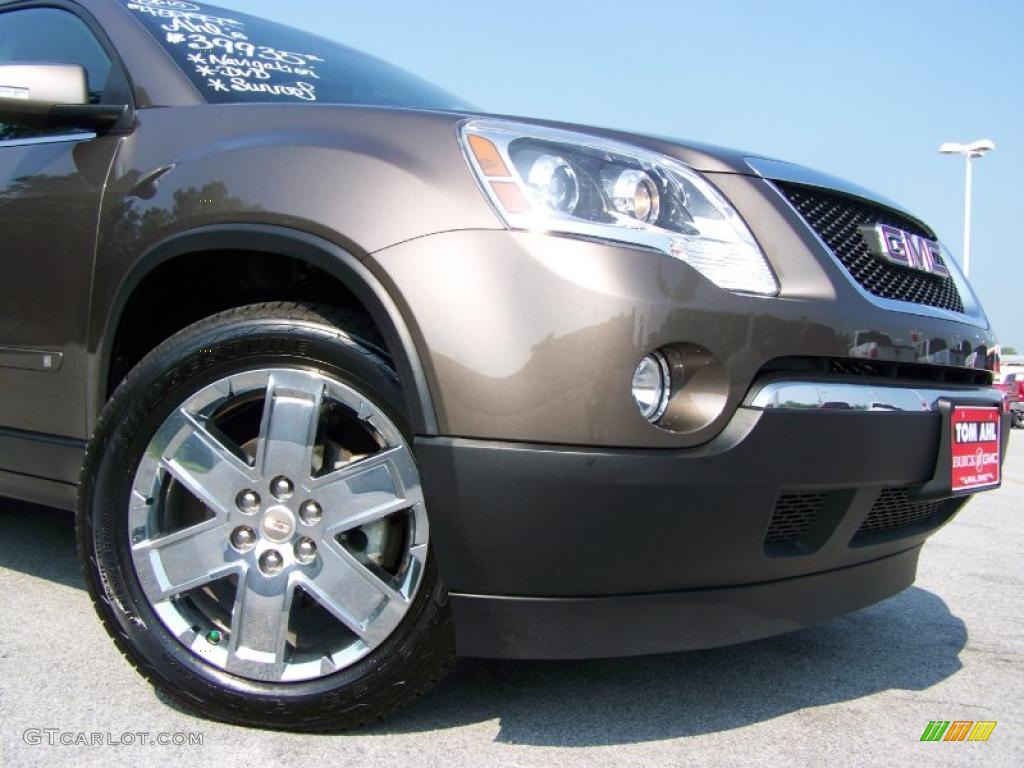 2010 Acadia SLT AWD - Medium Brown Metallic / Ebony photo #2