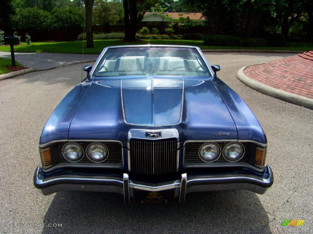1973 Cougar XR7 Convertible - Blue Glamour / Dark Blue/White photo #3
