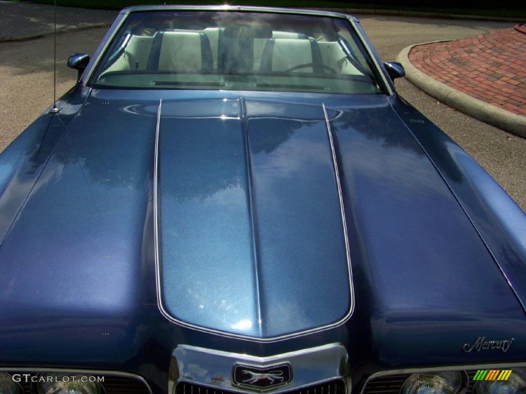 1973 Cougar XR7 Convertible - Blue Glamour / Dark Blue/White photo #4