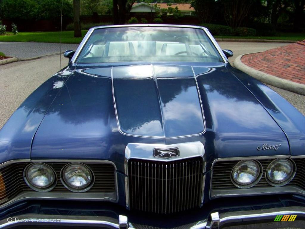 1973 Cougar XR7 Convertible - Blue Glamour / Dark Blue/White photo #5