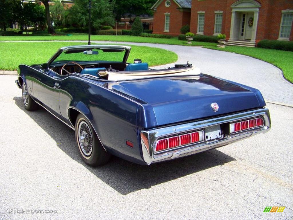 1973 Cougar XR7 Convertible - Blue Glamour / Dark Blue/White photo #11