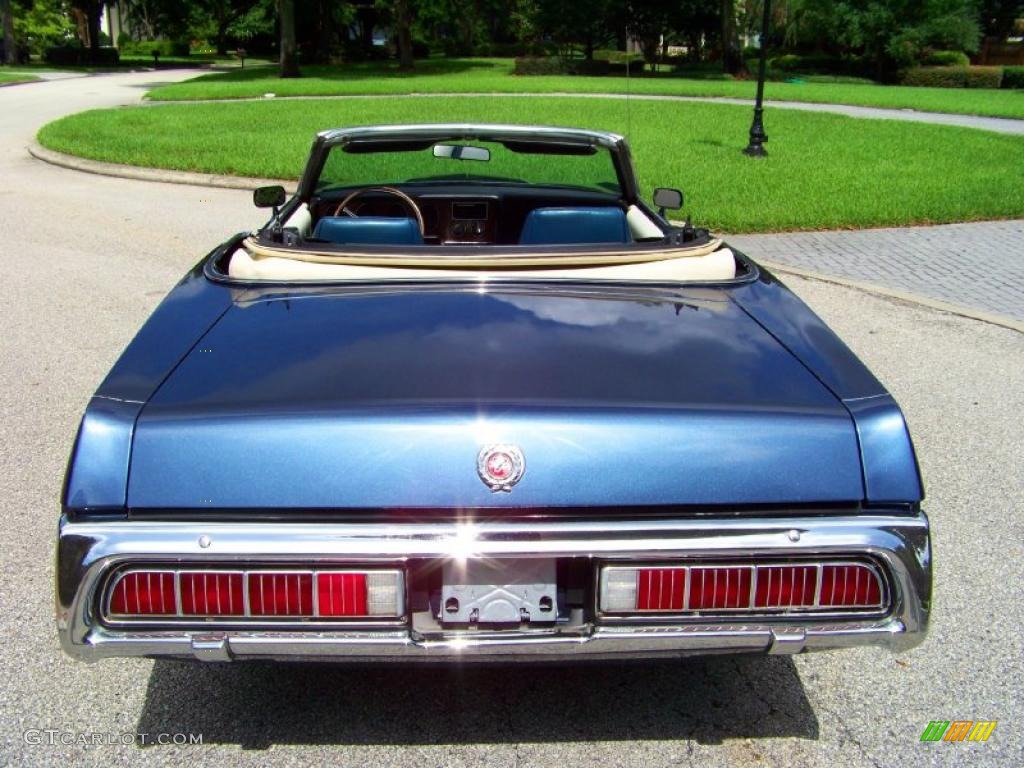 1973 Cougar XR7 Convertible - Blue Glamour / Dark Blue/White photo #12