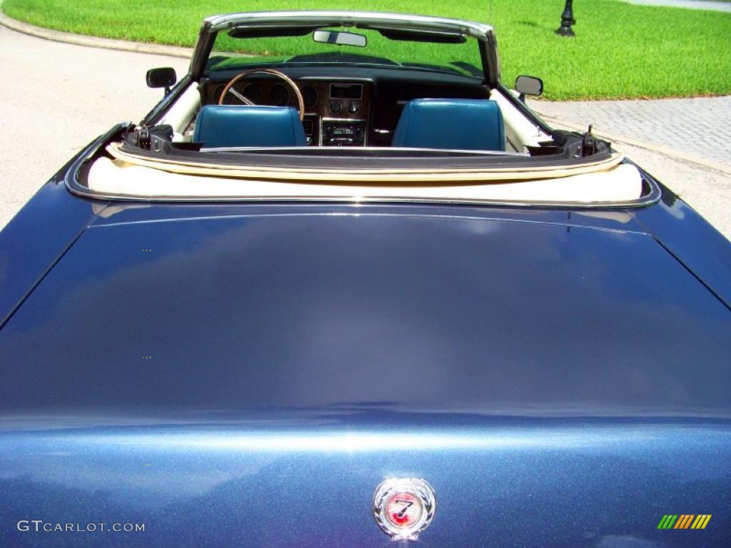 1973 Cougar XR7 Convertible - Blue Glamour / Dark Blue/White photo #13