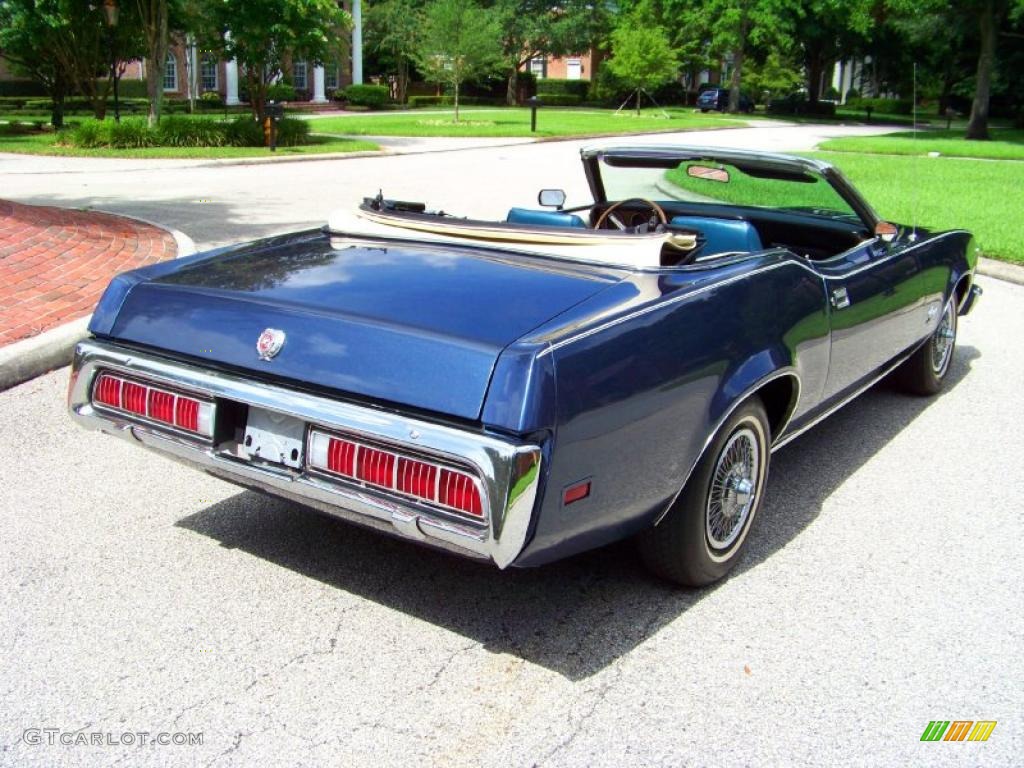 1973 Cougar XR7 Convertible - Blue Glamour / Dark Blue/White photo #15