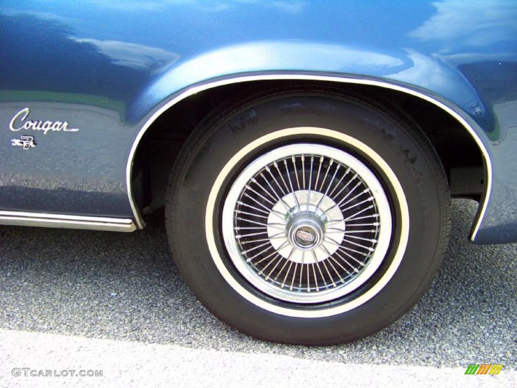 1973 Cougar XR7 Convertible - Blue Glamour / Dark Blue/White photo #19