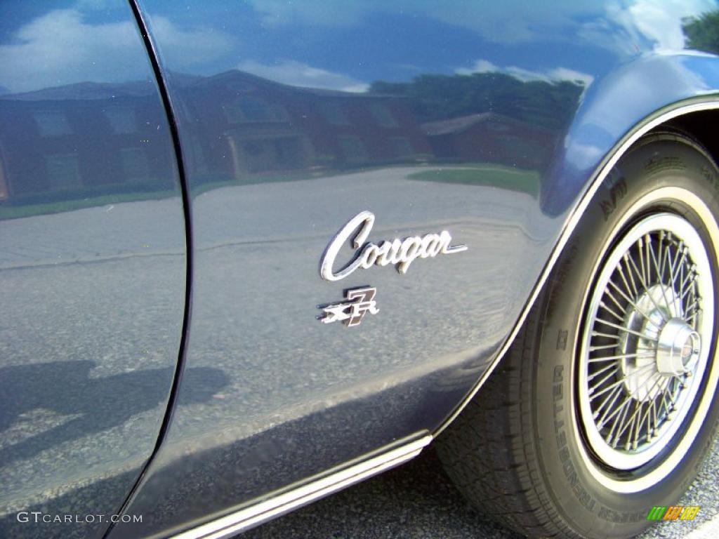 1973 Cougar XR7 Convertible - Blue Glamour / Dark Blue/White photo #20
