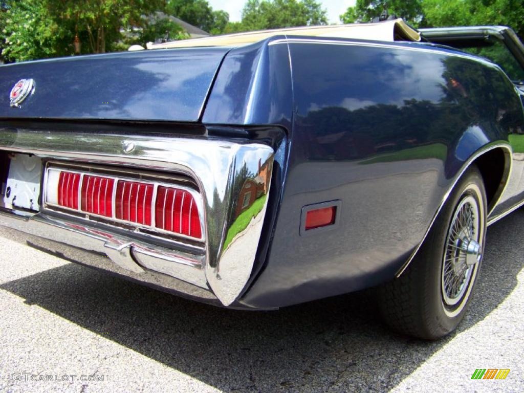 1973 Cougar XR7 Convertible - Blue Glamour / Dark Blue/White photo #22