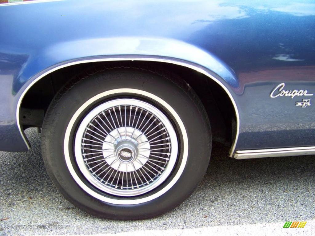 1973 Cougar XR7 Convertible - Blue Glamour / Dark Blue/White photo #26