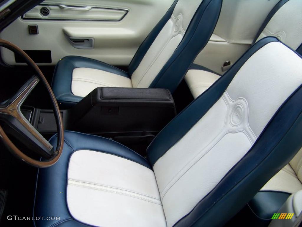 1973 Cougar XR7 Convertible - Blue Glamour / Dark Blue/White photo #42