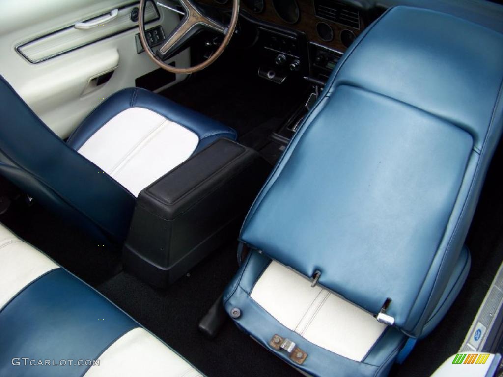 1973 Cougar XR7 Convertible - Blue Glamour / Dark Blue/White photo #54