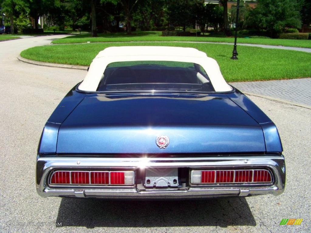 1973 Cougar XR7 Convertible - Blue Glamour / Dark Blue/White photo #60