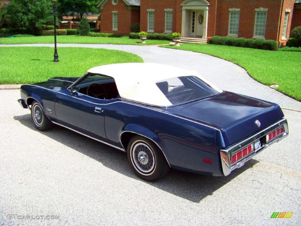 1973 Cougar XR7 Convertible - Blue Glamour / Dark Blue/White photo #61