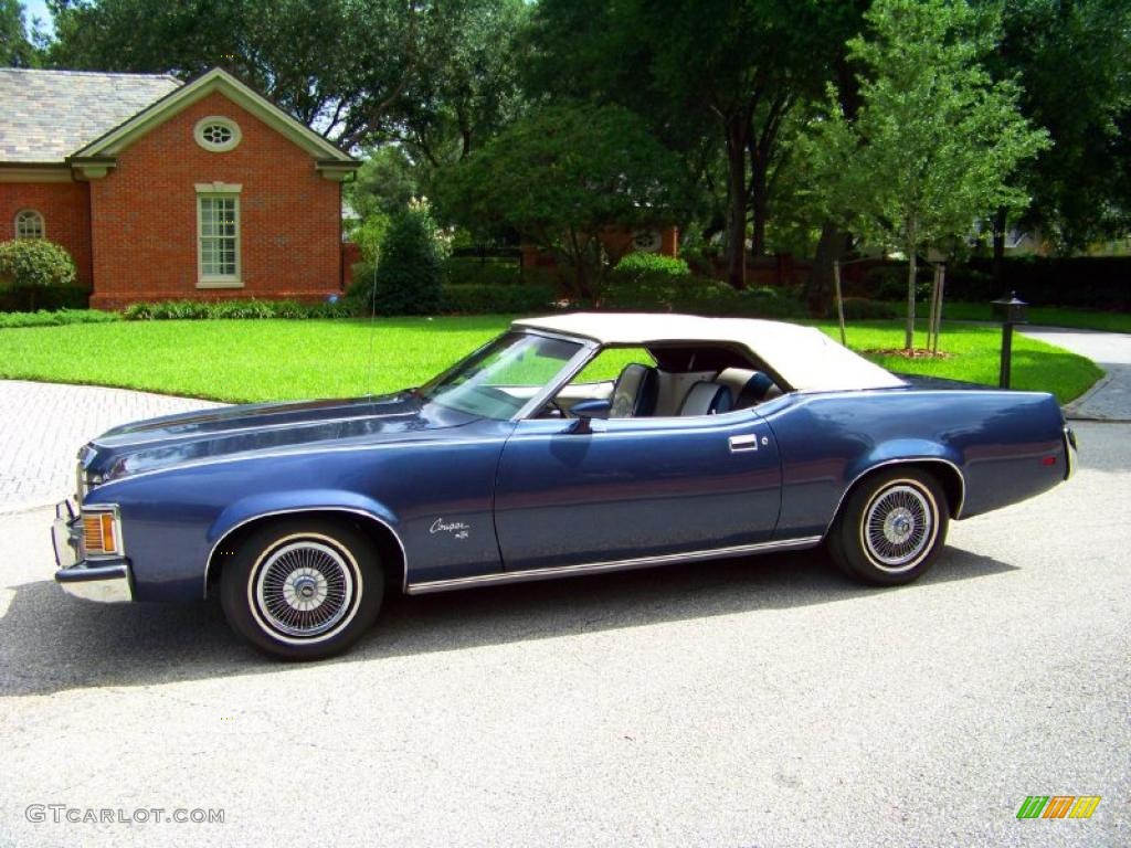 1973 Cougar XR7 Convertible - Blue Glamour / Dark Blue/White photo #63