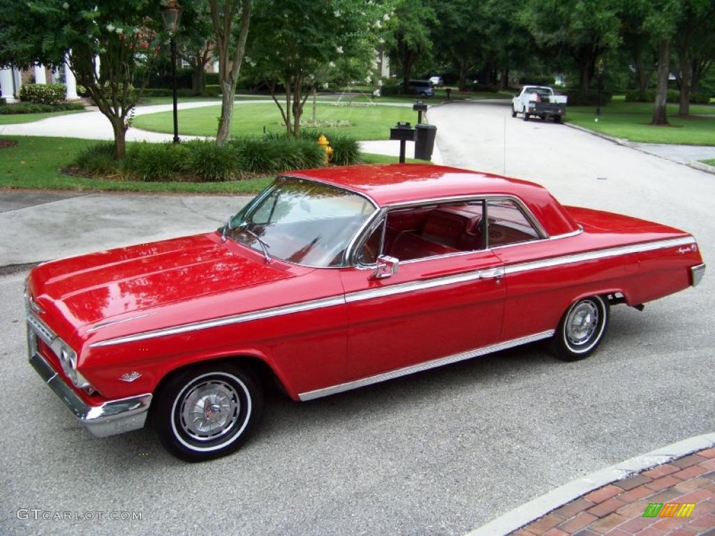 1962 Impala SS Coupe - Roman Red / Red photo #5