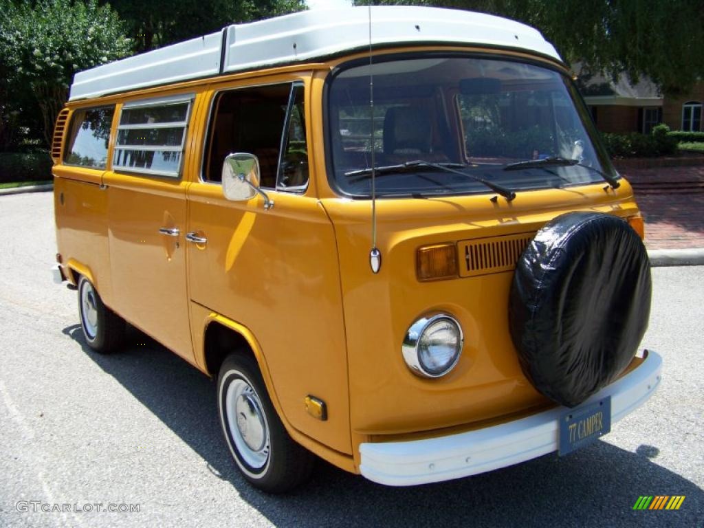 1977 Bus T2 Camper Van - Chrome Yellow / Green/Yellow photo #7
