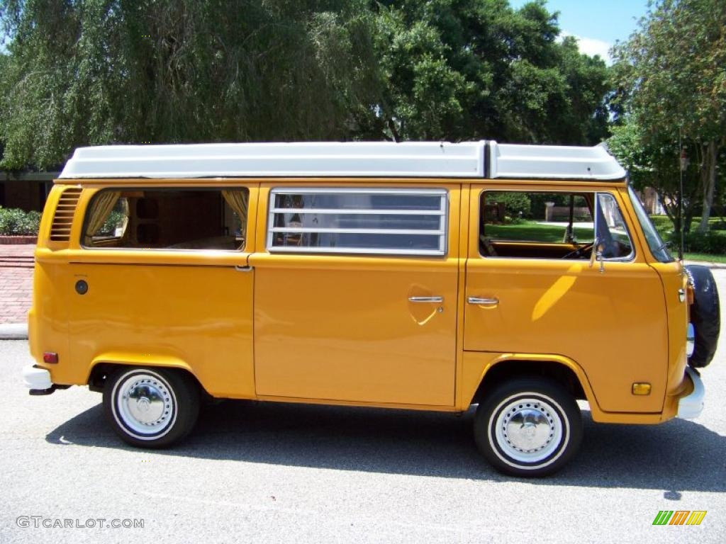 1977 Bus T2 Camper Van - Chrome Yellow / Green/Yellow photo #8