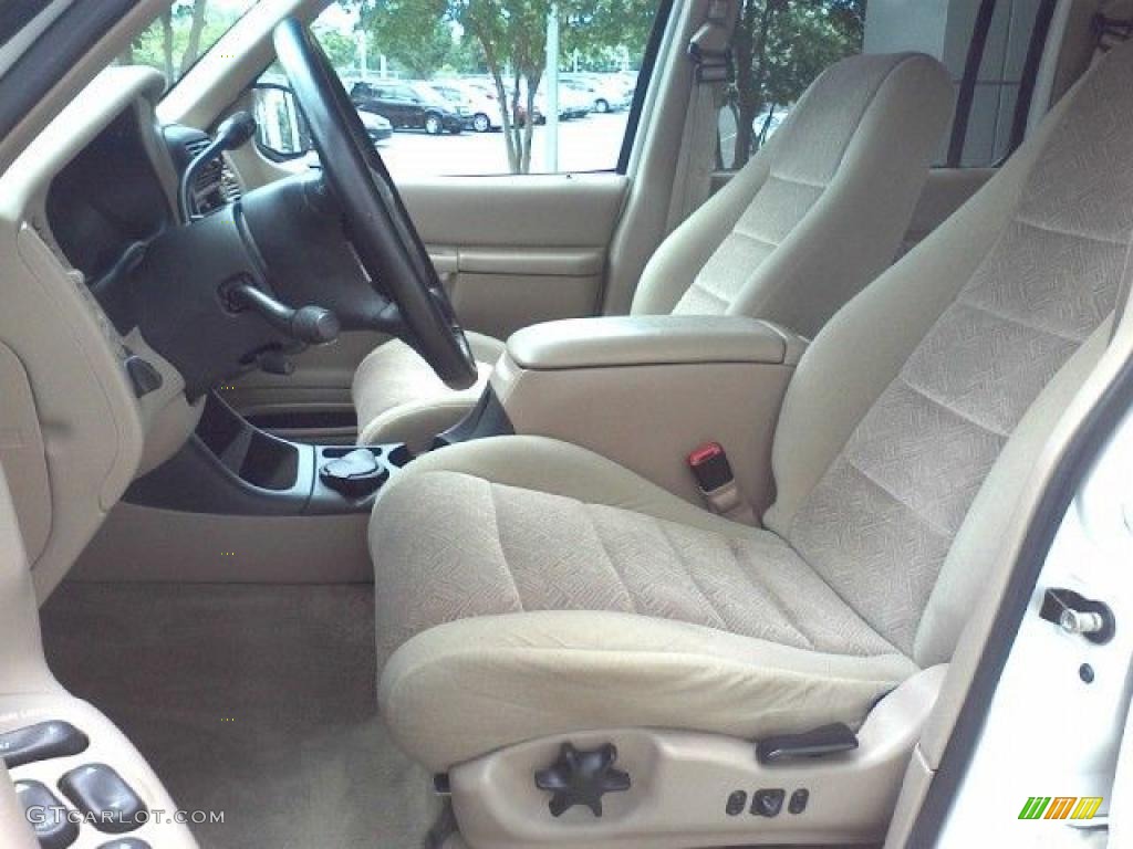 1999 Explorer XLT 4x4 - Oxford White / Medium Prairie Tan photo #6