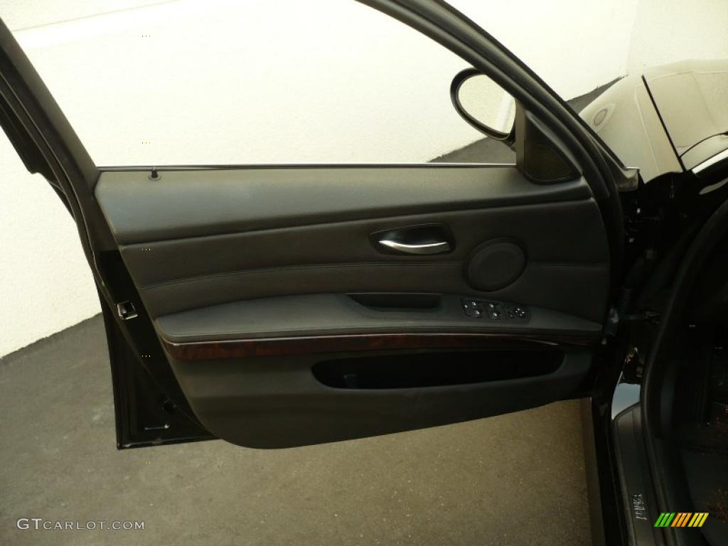 2007 3 Series 335i Sedan - Black Sapphire Metallic / Black photo #12