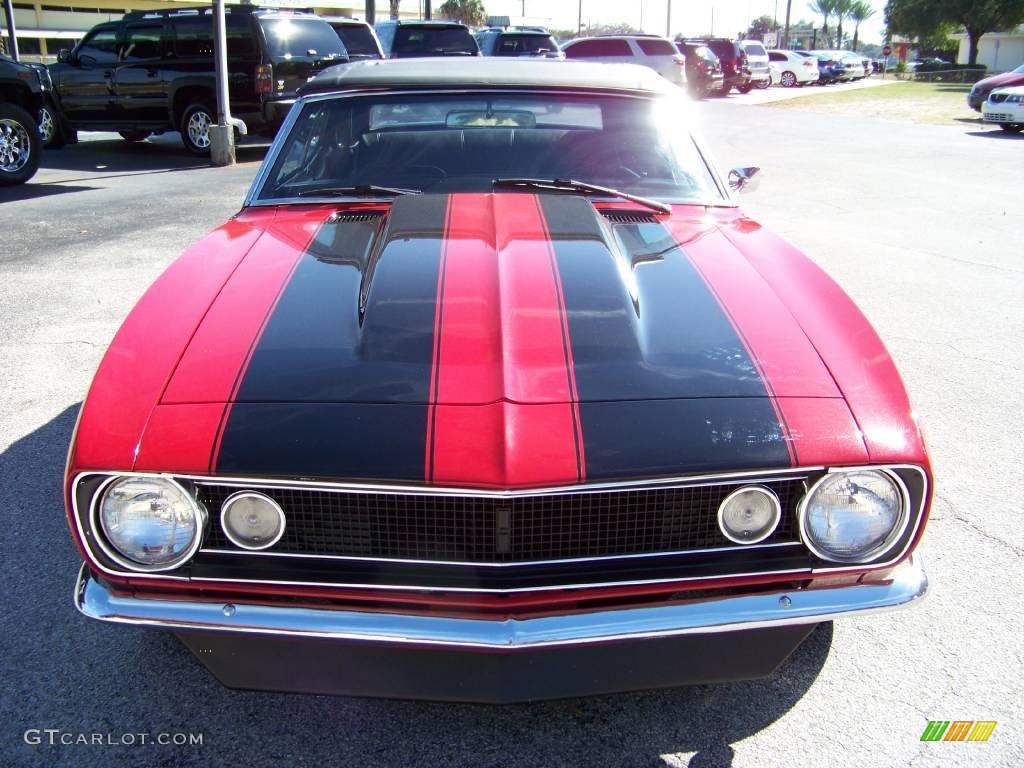 1967 Camaro SS Convertible - Bolero Red / Black photo #2