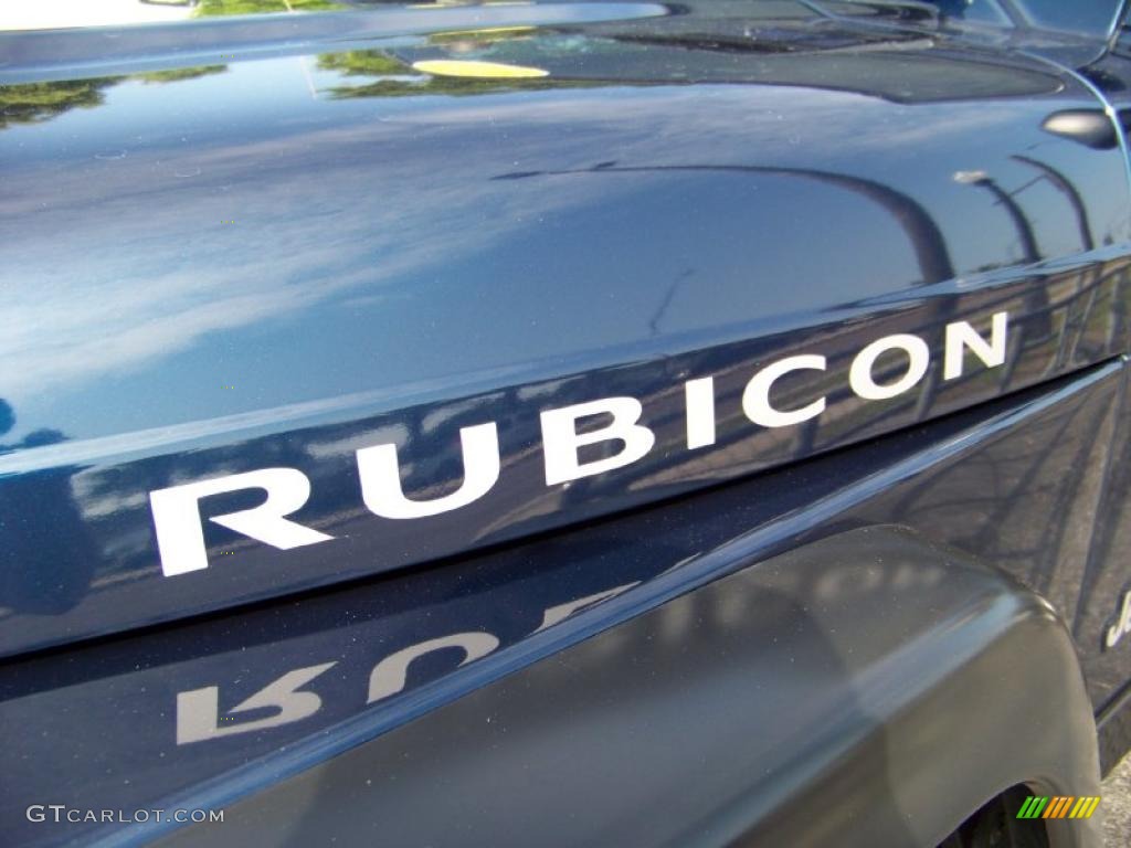 2004 Wrangler Rubicon 4x4 - Patriot Blue Pearl / Khaki photo #11