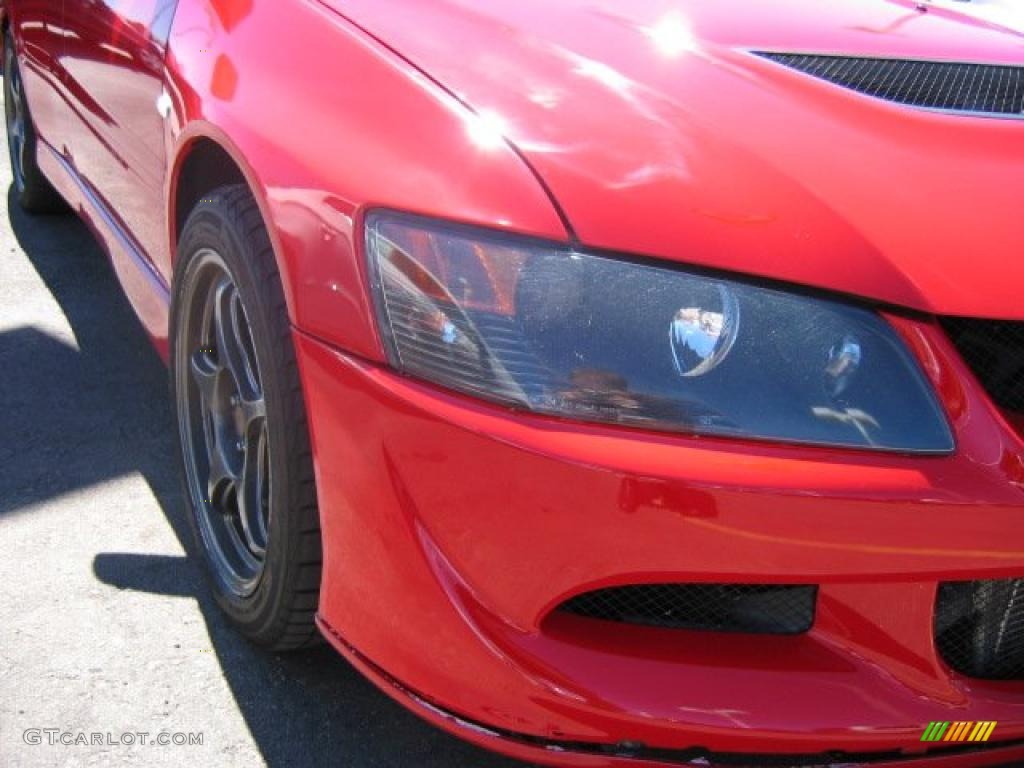 2003 Lancer Evolution VIII - Rally Red / Black photo #6