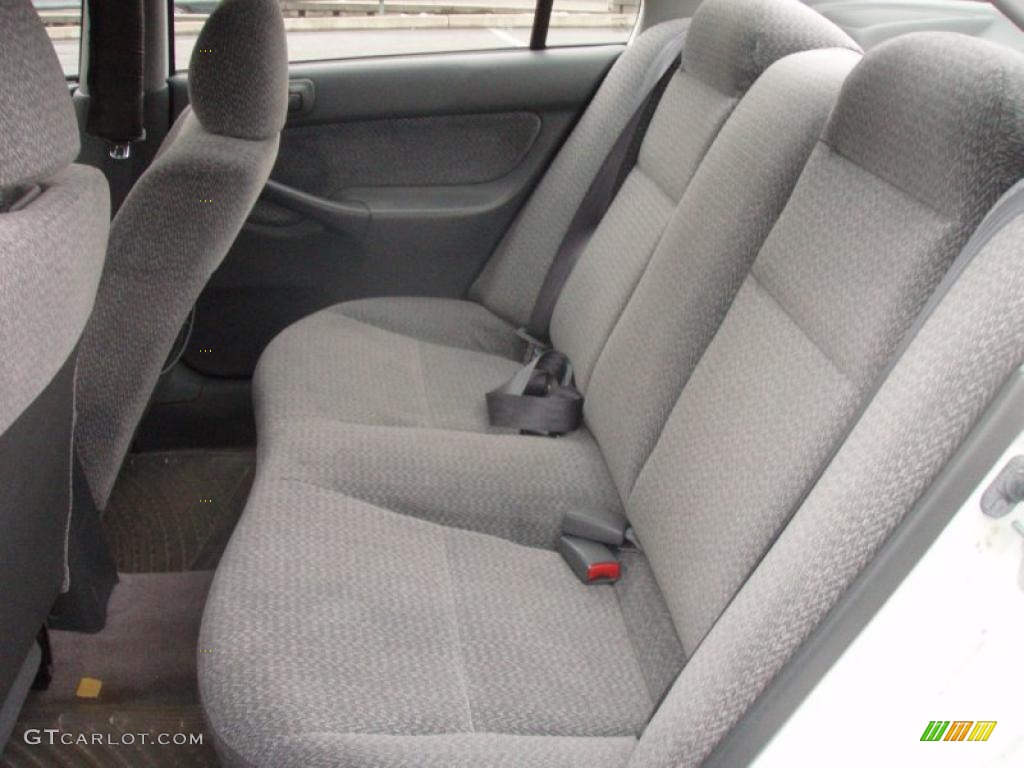 2000 Civic LX Sedan - Taffeta White / Gray photo #6